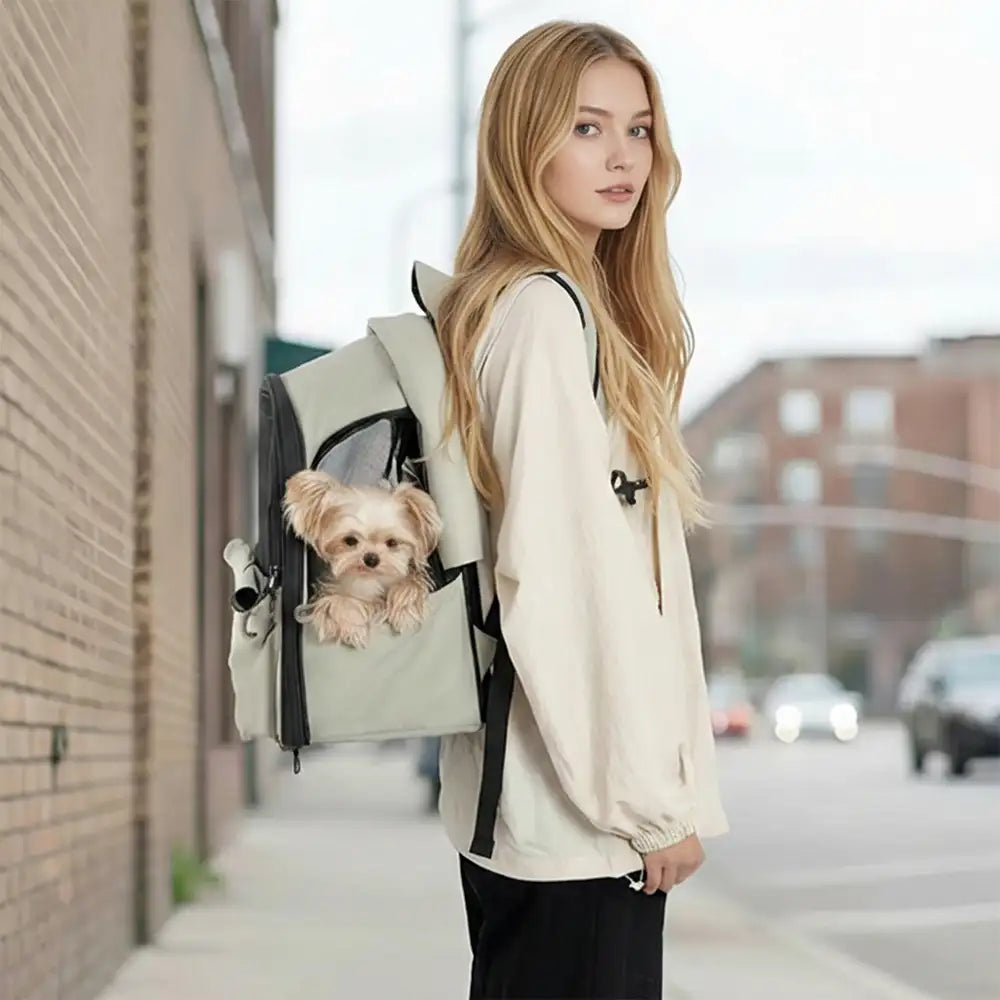Outdoor Travel Expandable Breathable Cat Carrier B