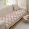 Plush Handmade Color Block Dog Mat Soft Sofa Prote