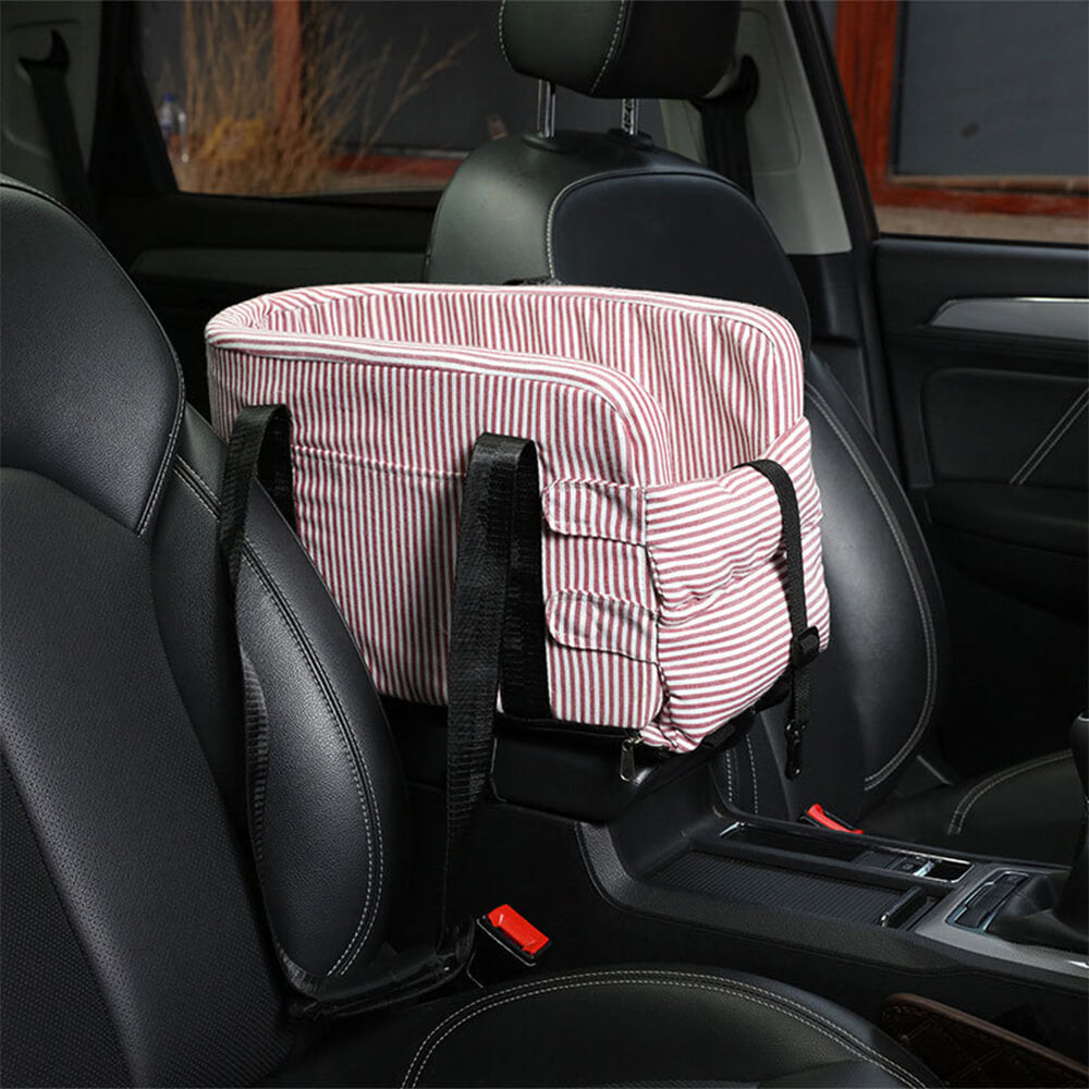 Stylish Plaid Portable Travel Dog Car Safety Seat