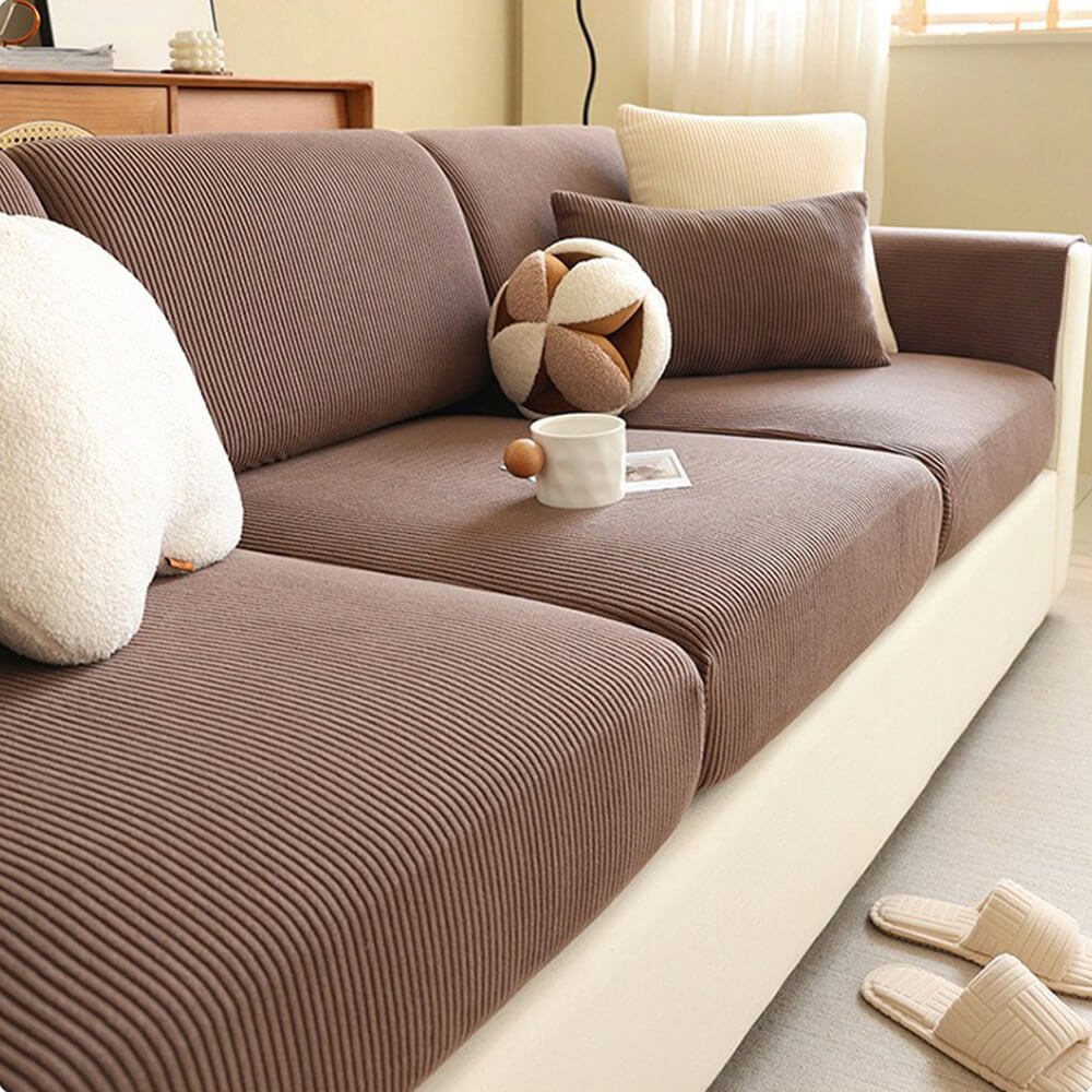 Vertical Stripe Corduroy Anti-Scratch Stretch Full