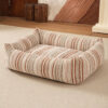 Striped Chenille Scratch-Resistant Breathable Neck