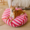 Trendy Striped Pattern Polygonal  Calming Bean Bag
