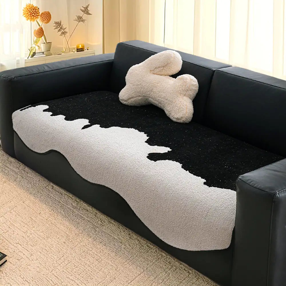 Stylish Irregular Contrast Chenille Scratch-Resist