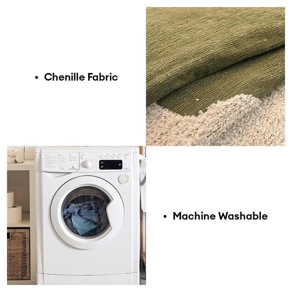 Stylish Irregular Contrast Chenille Scratch-Resist