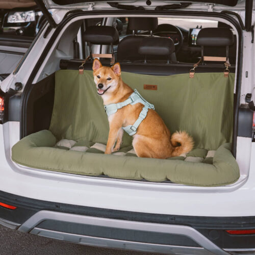 Travel Bolster Safety Back Seat Large Dog Car Seat