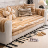 Trendy Beautiful Gradient Colour Stripe Plush Couc