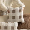 Ultra-Soft Plush Full-Cover Checkerboard Couch Cov