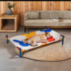 Vibrant Summer Print Style Aluminum Elevated Dog B