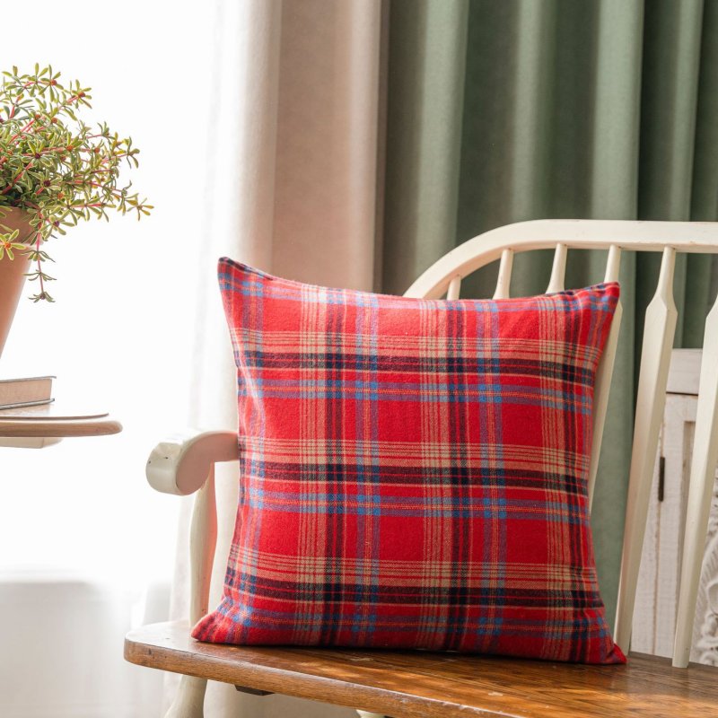 Vintage Christmas Style Plaid Blanket Full Wrap Co