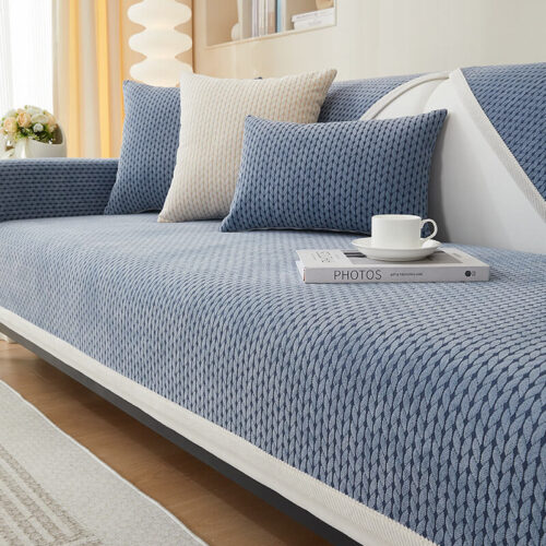 Wheat Ears Pattern Chenille Anti-Scratch Couch Cov
