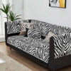 Wild Zebra Print Chenille Furniture Protector Couc