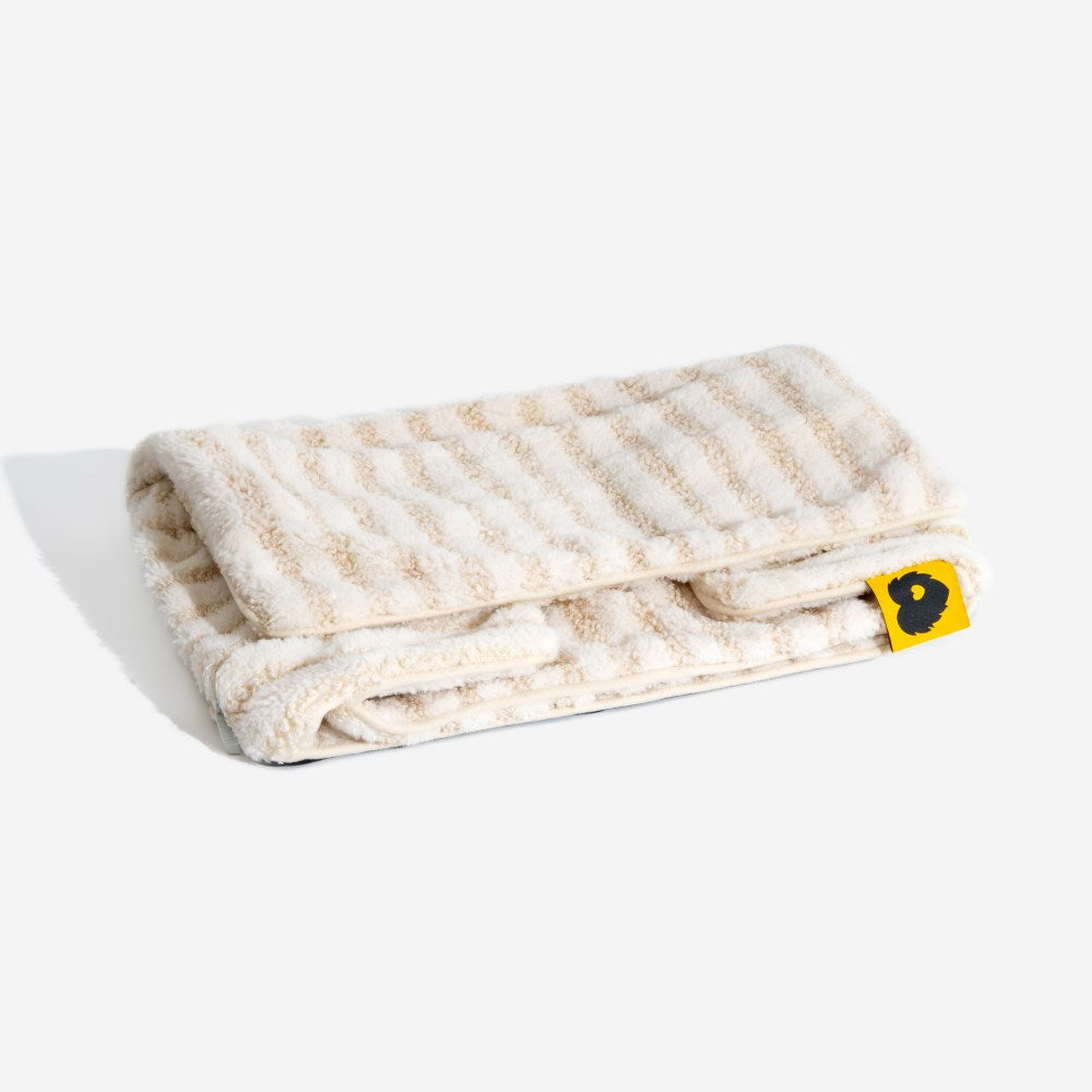 Trendy Striped Faux Lambswool Double Layer Dog & C
