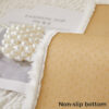 Cream Colour Berber Fleece Anti-Scratch Couch Cove