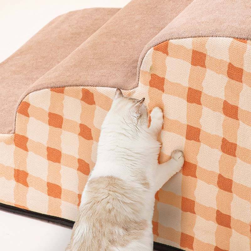 Plain Pattern Pet Climbing Ladder Removable Dog St