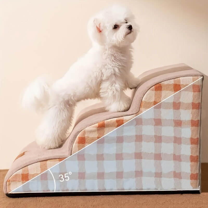 Plain Pattern Pet Climbing Ladder Removable Dog St