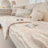 Plush Cream Comfort Furniture Protective Mat Couch