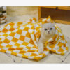 Stylish Chequered Flannel Pet Blanket Dog & Cat Bl