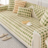 Houndstooth Plush Mat Furniture Protection Anti-Sl
