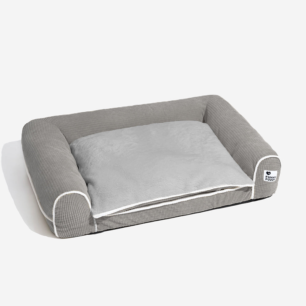 Deluxe Flannel Double-Layer Orthopedic Dog Sofa Be